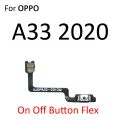 Switch Power ON OFF Key Mute Silent Volume Button Flex Cable Repair Parts For OPPO A5 A9 A31 A33 2020 A32 A35 A36 A37 A39. 