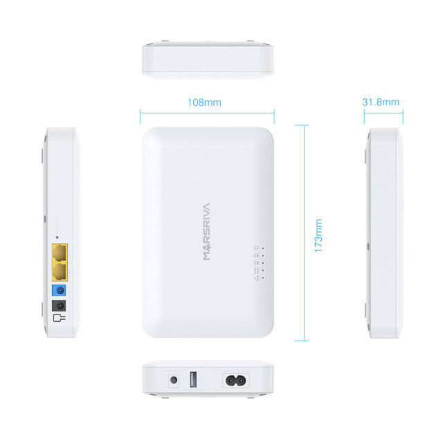 MARSRIVA%20KP6%20EC%208000mAh%20Smart%20Mini%20Router%20DC%20UPS%2018Watt%20with%203%20DC%20Output,%201%20USB%20&%201%20Type%20PoE%20Output%20-%20Image%202