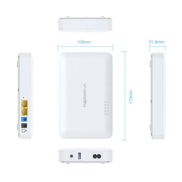 MARSRIVA%20KP6%20EC%208000mAh%20Smart%20Mini%20Router%20DC%20UPS%2018Watt%20with%203%20DC%20Output,%201%20USB%20&%201%20Type%20PoE%20Output%20-%20Image%202