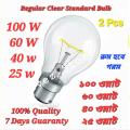 Clear Standard Regular Heating Light Bulb100w/60w/40w/25w-2 Pcs. 