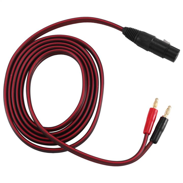 LKPCIGCXM XLR to Banana Speaker Cable,XLR 3 Pin Female to Dual Banana Plugs Audio Cable, Gold-Plated 4mm Plug to XLR3 Pro HiFi
