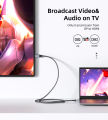 DP to HDMI Cable 4K30HZ 2K120HZ Unidirectional DisplayPort to HDMI Cable for Laptop Desktop Monitor HDTV Projector.