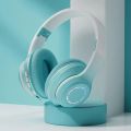 Bluetooth-Compatible 5.2 Headphone HIFI Stereo Foldable Wireless Gaming Headset Gradient Color Design Music Earphone With Mic.