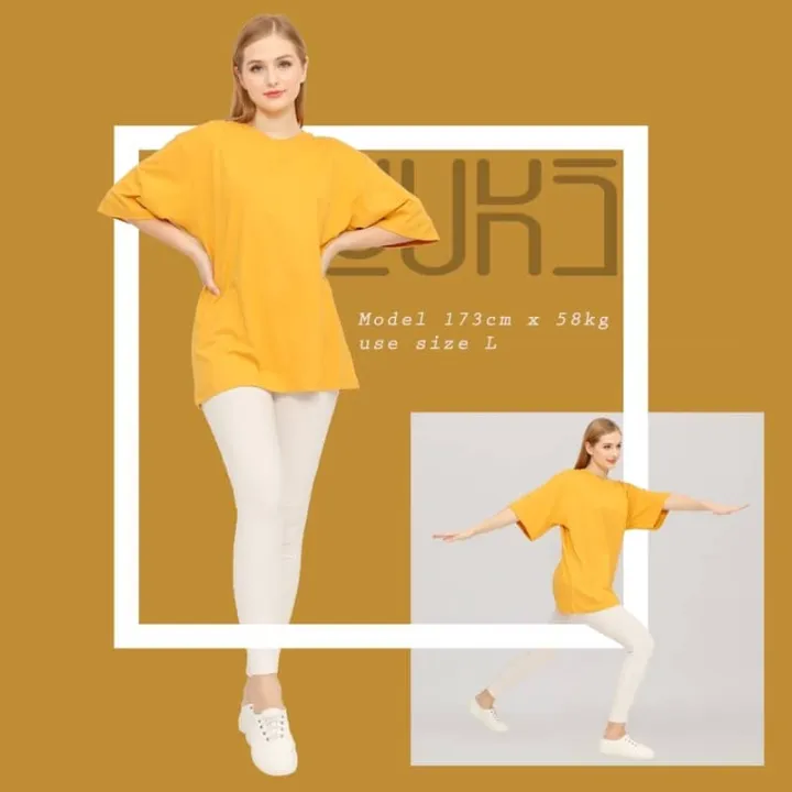 Ladies%20Solid%20Color%20T-Shirt%20Short%20Sleeve%20Crew%20Neck%20Top%20for%20Women%20-%20Image%202