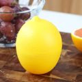 1pc Lemon Plastic Storage Box, Lemon Shaped Food Saver Storage Container, 450ml/15.8oz. 