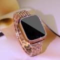New- xDfind Bling Diamond Jewelry Metal Watch Band with Case For Apple Watch Series 38mm.