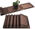 6 Dinning Table Mat With 1 Runner (6+1=7 Pcs) Table Mats Set - PVC.