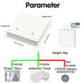 Wireless Smart Switch Light 433Mhz RF 86 Wall Panel Switch with Remote Control Mini Relay Receiver 220V Home Led Light Lamp Fan. 
