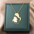 Mother's Day Mama Letter Pendant Necklace For Women Stainless Steel Mom Nameplate Clavicle Chain Choker Personality Jewelry Gift. 