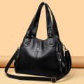 Genuine Soft Leather Handbags for Women Vintage Shoulder Tote Bag Luxury Designer Ladies Large Capacity Purse Bags Sac A Main. 