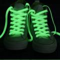 1 Pair white Luminous Shoelaces Flat Sneakers Canvas Shoe Laces Glow In The Dark Night Color Fluorescent Shoelace 120cm. 