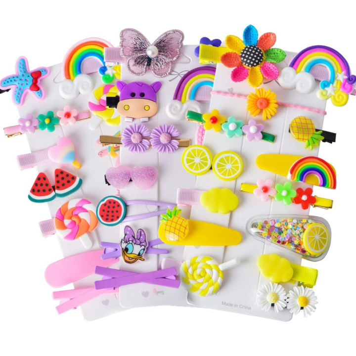 14 Pcs Hair Clips Set Baby Hairpin For Kids Girls Toddler Barrettes Hair Accessories
