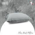 Fiber Head Pillow, Cotton Fabric, Ash (18"x26"), 1 Pcs.