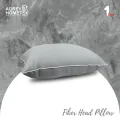 Fiber Head Pillow, Cotton Fabric, Ash Color (18"x24"), 1 Pcs.