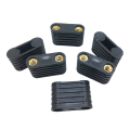TWEXQNY 12Pcs Windsurfing Black Plastic 2-Hole Footstrap Insert Windsurf Board Footstrap Replacement Surfboard Surfing. 