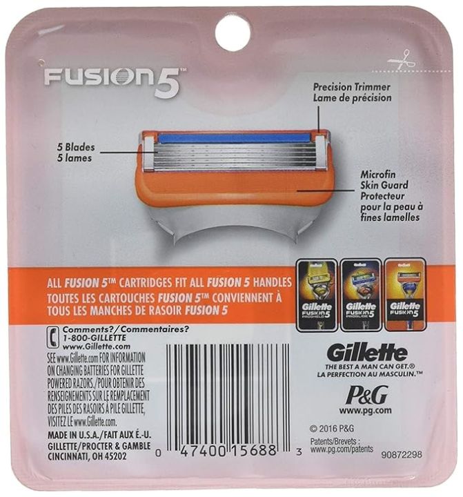 Gillette%20Fusion%205%20Edge%20Razor%20Blade%20with%201%20piece%20Refill%20Pack%20(Made%20in%20Germany)%20-%20Image%202