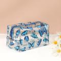 Transparent Makeup Bag Mini Portable Storage Bags Zipper Cosmetic Bag Harvey Flower Print  Travel Fashion. 