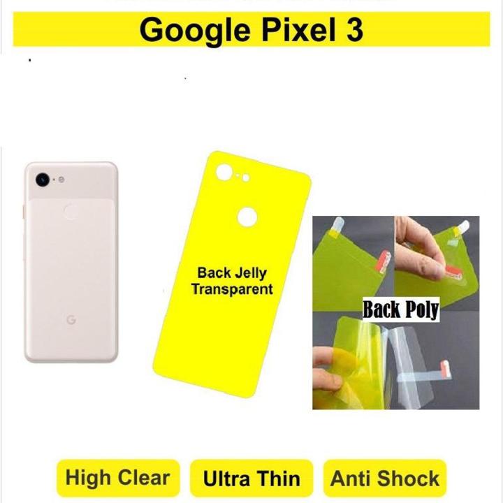 Google Pixel 3 Skin Gel Poly 3D Real Glossy Finish Screen Guard Sticker