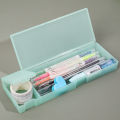 Multi functional, minimalist, and high-quality MUJI matte case, PP plastic storage pencil case. 