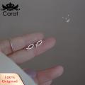 Carat Women Ear Studs Geometric Heart Double Pentagram Butterfly Triangle Girls Stud Earrings. 