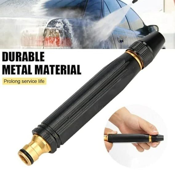 Water Spray Gun Nozzle High Pressure with Quick Connector and Tap Adapter Hose Pipe for Kitchen Garden Car Wash Floor Cleaning Bike Window Washing Tools