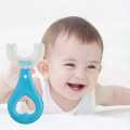 New Children Toothbrush U-Shape Baby Toothbrush With Handle Silicone Oral Care Cleaning Brush For Kids Supplies. 