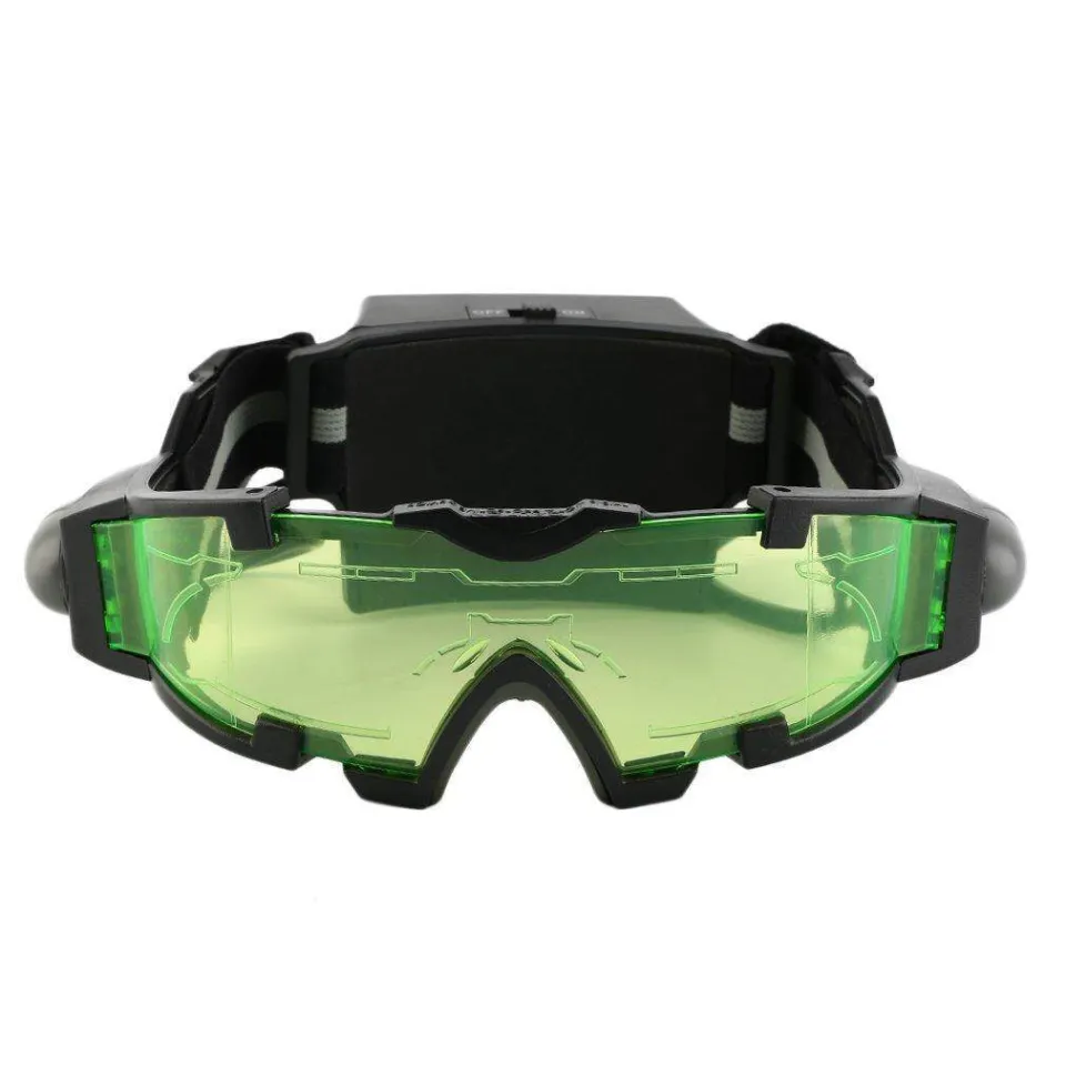 TE Adjustable LED Night Vision Goggles With Flip-Out Lights Eye