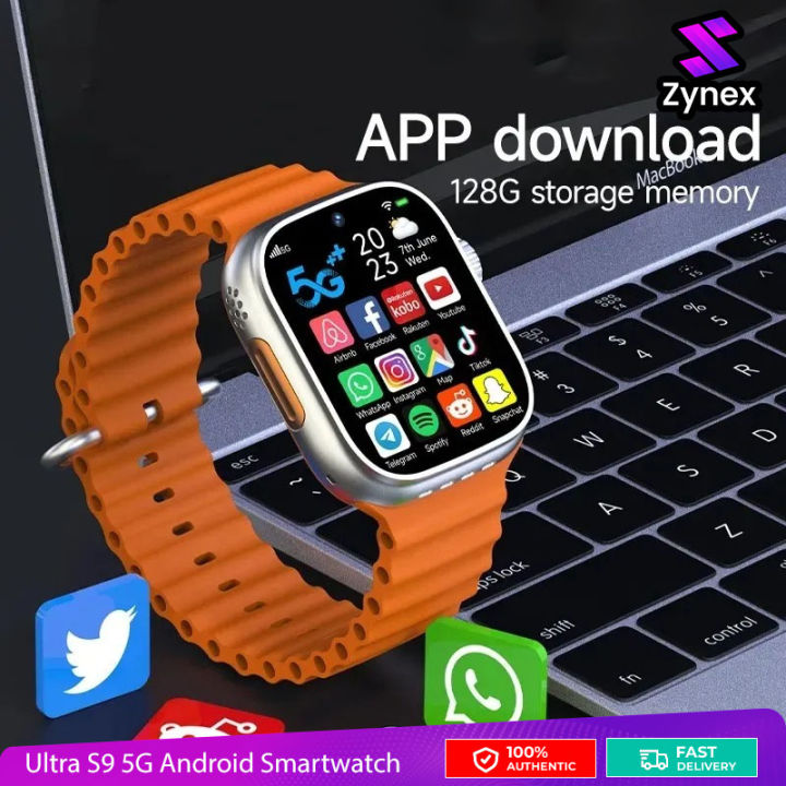 Ultra S9 5G Android Smartwatch Rom With Dual Camera 2.02 inch Display Buit in Wifi Sim Supported Smartwatch