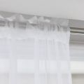 6X Window White Sheer Curtains 84 Inches Long 2 Panels Sheer White Curtains Clear Curtains Basic Rod Pocket Panel.