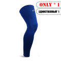【KuaKe Mall】Compression Long Basketball Leg Sleeve Sports Fitness Calf Guard Knee Pad Black Anti-UV Running Cycling Leg Warmers. 