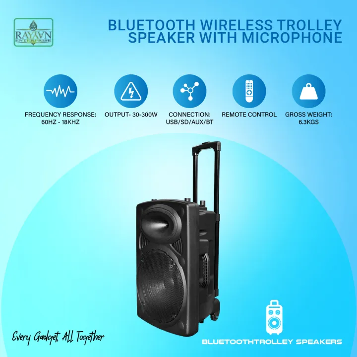 Bluetooth%20Wireless%20Microphone%20And%20Rechargeable%20Functions%20With%20Trolley%20Speakers%20=%20Speaker%20Size%2012%20"%20-%20%20Bluetooth%20Speaker%20-%20Image%202