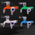 Dual Control Double Outlet Water Tap 1/2" Universal Interface Plastic Faucet Home Bathroom Hose Irrigation Quick Connector Conbo.
