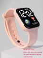 LED Digital Fashionable Luxury Silicone Band Sports Colourful Belt Watch  for Women. 