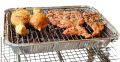 Portable BBQ Set AKA Instant Barbecue Set - Comes with 500gm premium charcoal, BBQ Net, stand & Tong & 2 Free Fire Starter.