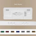Colorful Digital Alarm Clock Fonts Led Large Character Electronic Clock Bedside Table Alarm Clock 3 Alarm Settings Voice Control.