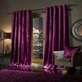 Purple Luxury Modern Velvet Curtains For Living Room / Bedroom Window & Door 1 P.