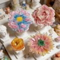 Baking Tool Realistic 3D Flower Silicone Mold Nonstick Flexible Mousse Cake Decorating DIY Candle Mold Cake Baking.