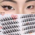 Individual Fox Eye Effect Fluffy False Eyelashes Reusable Natural Thick Long Single Cluster Lash Extension Eyes Makeup. 