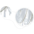 Solid Color Semicircle Kitchen Short Curtain Window Valance Drape Home Decor. 