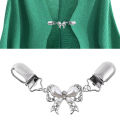 Fashion Bow Cardigan Sweater Blouse Pin Shawl Brooch Clips Duck Scarf Clasps ANLAN. 