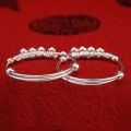 Baby Bracelet Silver Color Newborn Birthday Gift Infant Kids Adjustable Jewelry Handmade Chain Bracelets Anklet Fashion Circle. 
