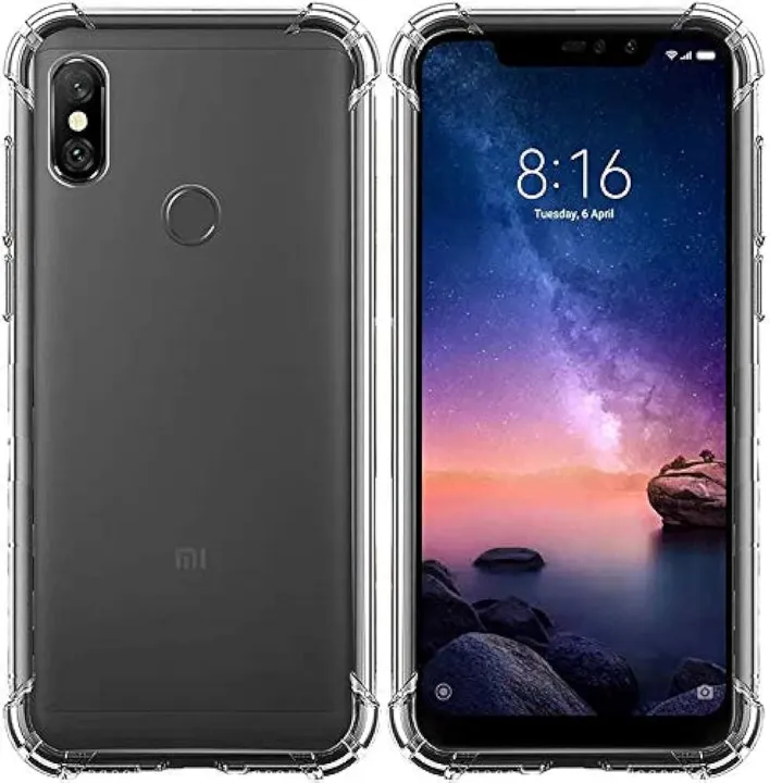 For%20Xiaomi%20Redmi%20Note%206%20/%20Xiaomi%20Redmi%20Note%206%20Pro%20Rock%20Transparent%20Shockproof%20TPU+PC%20Anti-Fall%20Slim%20Case%20Phone%20Back%20Cover%20-%20Image%202