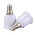10 Pcs E14, E27 Adapter Base Screw LED Light Bulb Bulb Socket Converter, White. 