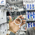 Tecno Camon 50 Ultra Berlia Transparent Magnatic Magsafe Anti Yellow Clear Protective Phone Case Back Cover.