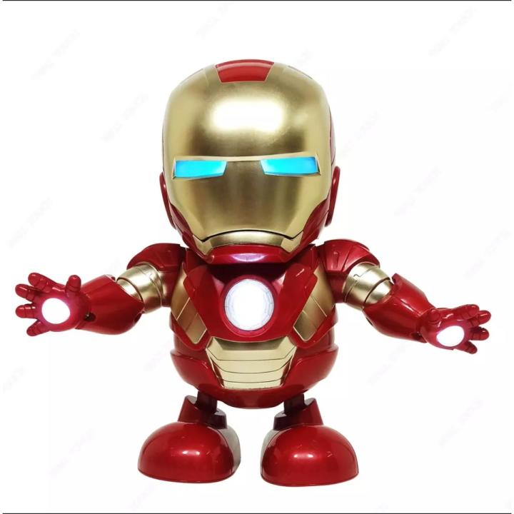 Iron Man-Dance Hero Super Hero Iron Man Dancing Robot Toy With Real Dance  Move, Music And Lights For Kids