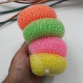 Kitchen Dish Washer Sponge_12pcs_Dishwasher/Majoni_Plastic Dish Washer Pad (Round)_Scrubber. 