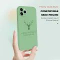 BILI for OPPO Find X2 Pro Back Cover Simple Antlers Ultra Thin Soft Luxury Square Multicolor Liquid Silicone Phone Case. 