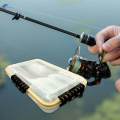 Fishing Tackle Box, Sun Protection Waterproof Tray, Thicker Floating Airtight Stowaway with Adjustable Dividers for Freshwater Saltwater Storage Box. 