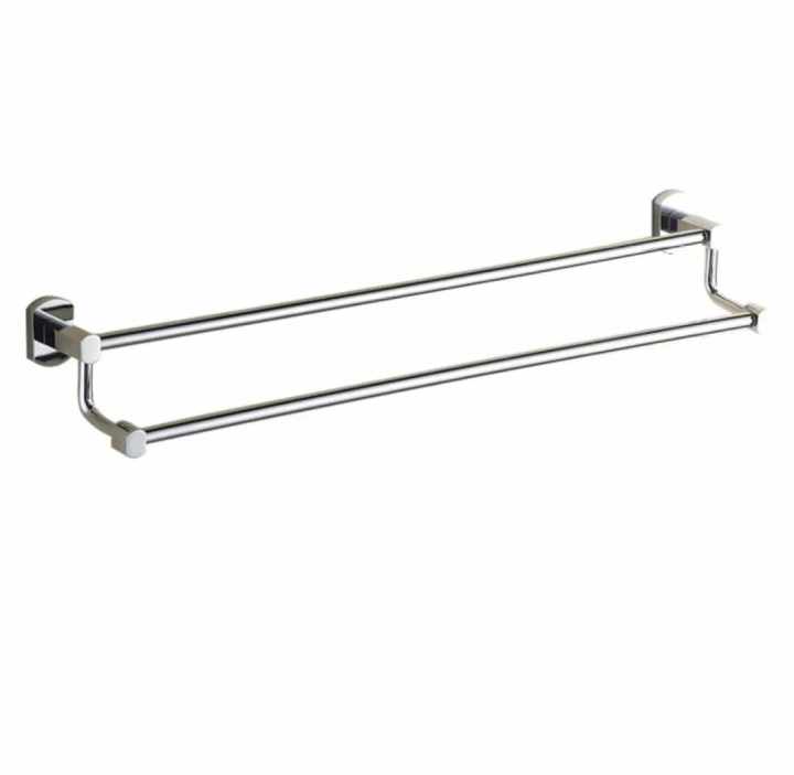 Chrome%20Finish%20Stainless%20Steel%20Bathroom%20Fixture%20Double%20Towel%20Rack%20/%20Towel%20Rack%20Holder%20-%20Image%205