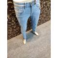 Bleach Wash Jeans. 